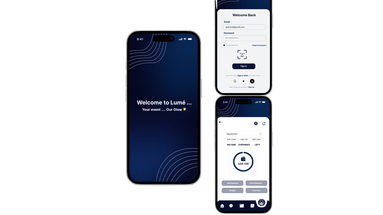 Lume UI UX Preview